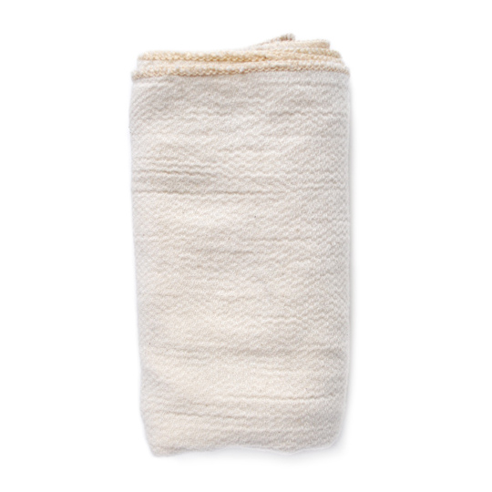 Image of an organic cotton towel/napkin, ideal for a zero waste travel kit